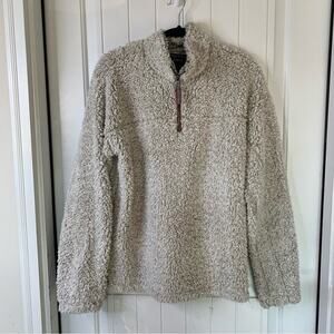 True Grit faux shearling sherpa‎ pullover jacket size XS
